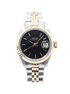 Rolex Oyster Perpetual Date 6917/3 SS PG Watch OH Completed